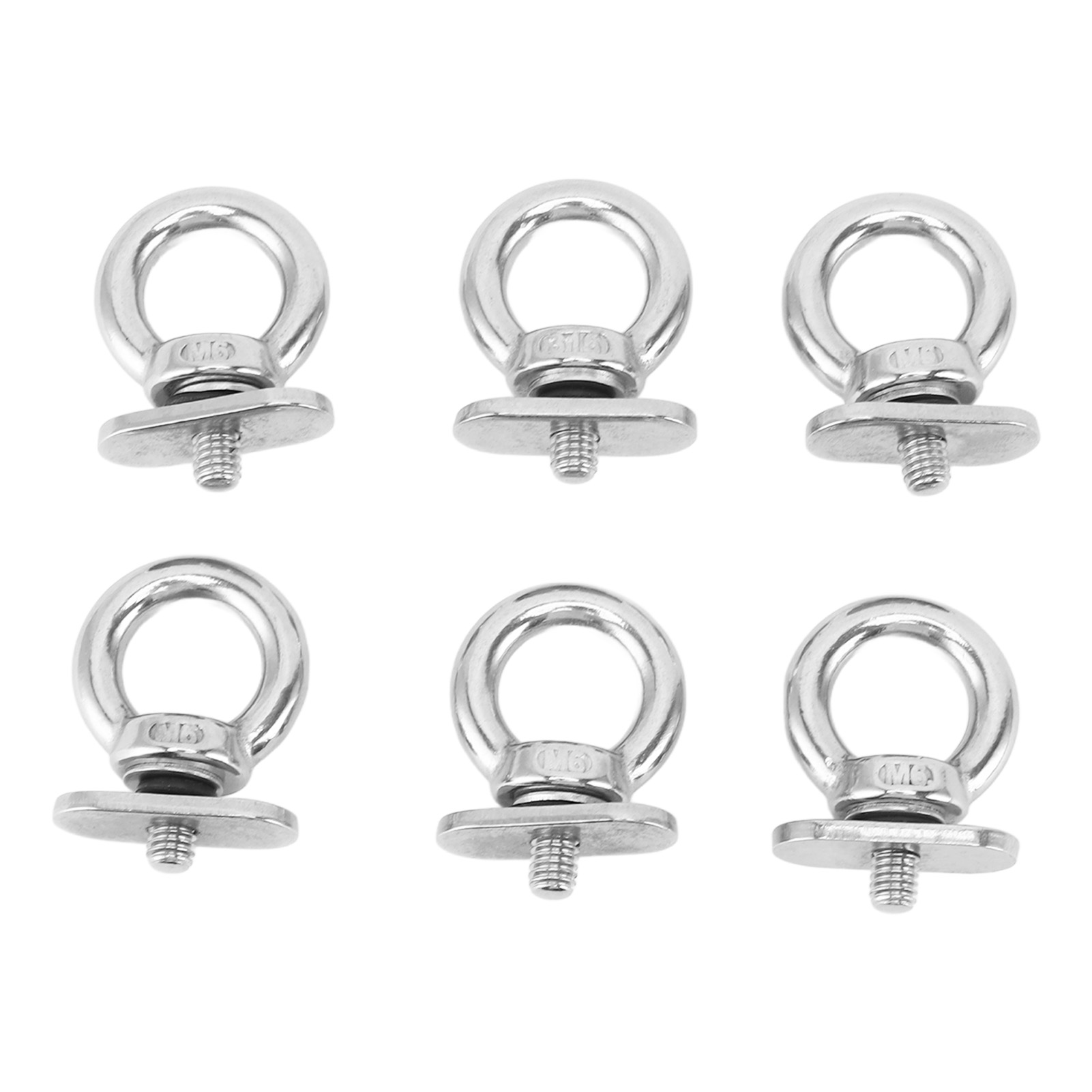 Fishing Kayak Anchor - Parça montaj halkaları 6 adet paslanmaz