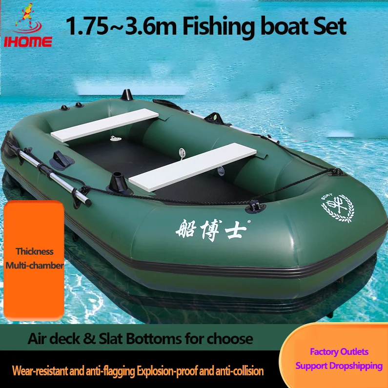 Fishing Kayak Sit On Top - 1.75 ~ 3.6m yeşil balıkçılık kayık