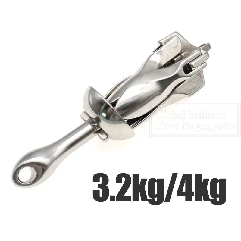 Fishing Kayak Anchor - 3.2KG/4KG tekne paslanmaz çelik demir Metal