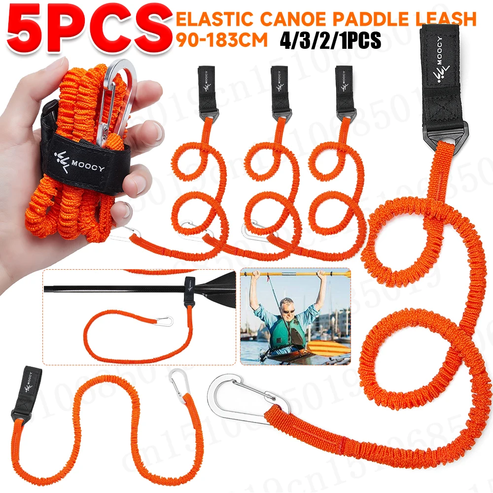 Fishing Kayak Paddle Leash - 5-1 adet elastik kayık kano kürek