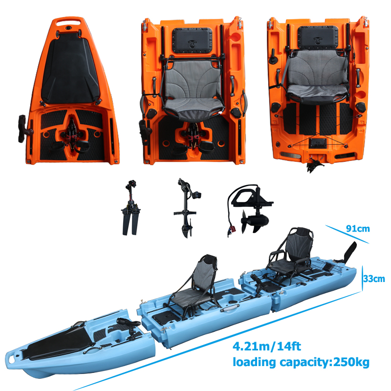 Fishing Kayak Seat - 14FT 2 Kişilik Ayrılabilir Pedal Kayığı