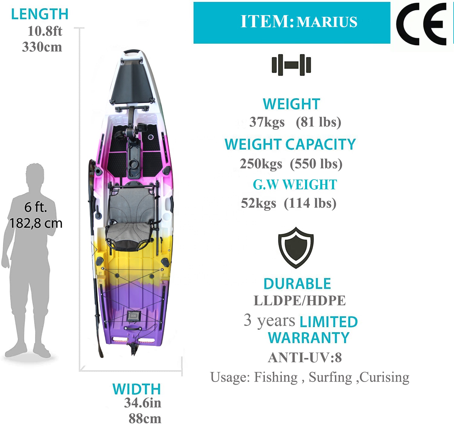 Viking 10.5FT Balıkçılık Pedal - Fishing Kayak Seat incelemesi ve fiyatı