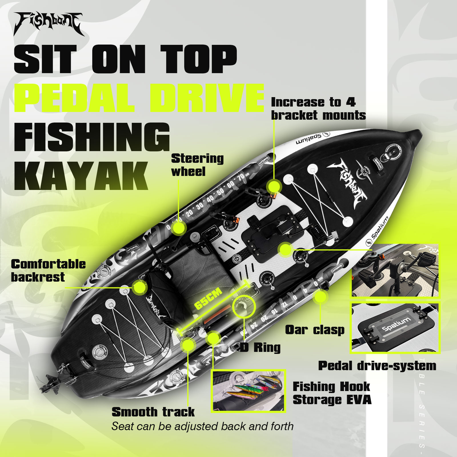 Spatium Balıkçı Kayığı Pedal S - Fishing Kayak Sit In incelemesi ve fiyatı