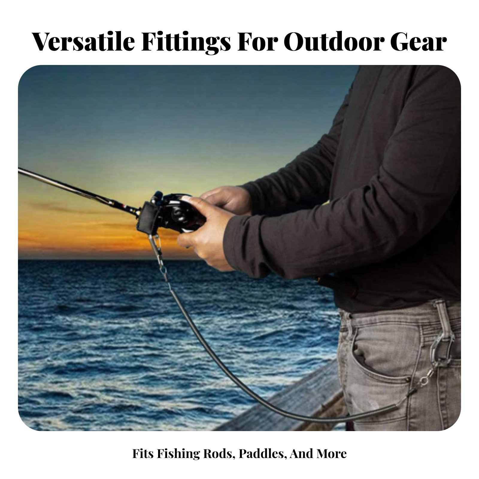 Geri çekilebilir çubuk tasma a - Fishing Kayak Paddle Leash incelemesi ve fiyatı